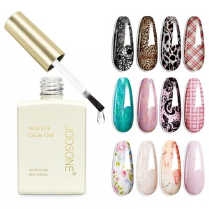 image:imageJODSONE 18 mL Nail Foil Glue Gel Clear Foil Transfer Gel for DIY Nail Art  Strong Adhesion Easy Application Helps Transfer Fine Pattern Details Pairs With Compatible Nail Foils DIY And Salon Use