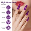 image:imageJODSONE 165ml Gel Nail Polish Dark Purple Polish Dark Purple Color High Gloss Soak Off U V Gel Nail Manicure Salon DIY at Home