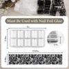 image:imageJODSONE 20 Rolls Lace Nail Foils Black and White Lace Nail Art Transfer Sheets Must Be Used with Nail Foil Glue Transfer Foils for Manicure Salon amp Home Use Not SelfAdhesive Stickers