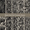image:imageJODSONE 20 Rolls Lace Nail Foils Black and White Lace Nail Art Transfer Sheets Must Be Used with Nail Foil Glue Transfer Foils for Manicure Salon amp Home Use Not SelfAdhesive Stickers