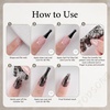 image:imageJODSONE 20 Rolls Lace Nail Foils Black and White Lace Nail Art Transfer Sheets Must Be Used with Nail Foil Glue Transfer Foils for Manicure Salon amp Home Use Not SelfAdhesive Stickers