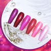 image:imageJODSONE 10ml Gel Nail Polish Set Red Glitter 6Colors Glitter Rose Red Gel Polish Lacquer Glossy Art for Nail and Salon Need U V LampB1015B1020