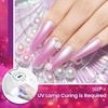 image:imageJODSONE 10ml Gel Nail Polish Set Red Glitter 6Colors Glitter Rose Red Gel Polish Lacquer Glossy Art for Nail and Salon Need U V LampB1015B1020