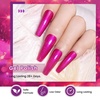 image:imageJODSONE 10ml Gel Nail Polish Set Red Glitter 6Colors Glitter Rose Red Gel Polish Lacquer Glossy Art for Nail and Salon Need U V LampB1015B1020