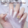 image:imageJODSONE 10ml Gel Nail Polish Set Red Glitter 6Colors Glitter Rose Red Gel Polish Lacquer Glossy Art for Nail and Salon Need U V LampWhite