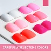 image:imageJODSONE 10ml 6 Colors Red Rose Pink Gel Nail Polish Set All Seasons Soak off U V Lamp Gel Manicure Set for Nail Art Long LastingB002045567568019043