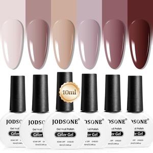 image:imageJODSONE 10ml 6 Colors Red Rose Pink Gel Nail Polish Set All Seasons Soak off U V Lamp Gel Manicure Set for Nail Art Long LastingB03338