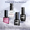 image:imageJODSONE 4Pcs 18ml Nail Dehydrator and Primer Base Coat amp Top Coat Set4NewADPBT
