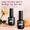 image:imageJODSONE 4Pcs 18ml Nail Dehydrator and Primer Base Coat amp Top Coat SetBGWhite10DPBTM06