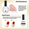 image:imageJODSONE 4Pcs 18ml Nail Dehydrator and Primer Base Coat amp Top Coat SetBGWhite165MLDP