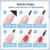 image:imageJODSONE 4Pcs 18ml Nail Dehydrator and Primer Base Coat amp Top Coat SetBGWhite165MLP
