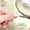 image:imageJODSONE White 3D Gel Nail Art Sculpting Gel NonSticky Molding Gels for Nails Solid U V LED Soak Off Gels Polish for Carving Molding and BuildingPearl White1