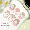 image:imageJODSONE White 3D Gel Nail Art Sculpting Gel NonSticky Molding Gels for Nails Solid U V LED Soak Off Gels Polish for Carving Molding and BuildingPearl White1