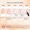 image:imageJODSONE White 3D Gel Nail Art Sculpting Gel NonSticky Molding Gels for Nails Solid U V LED Soak Off Gels Polish for Carving Molding and BuildingWhite1