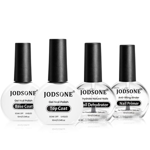 image:imageJODSONE 4Pcs 18ml Nail Dehydrator and Primer Base Coat amp Top Coat SetBGWhite4DPBT10ml1
