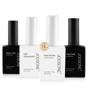 image:imageJODSONE 4Pcs 18ml Nail Dehydrator and Primer Base Coat amp Top Coat SetSET09