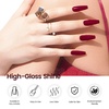 image:imageJODSONE Dark Red Gel Nail Polish 10ml Burgundy Red Gel Polish High Gloss Soak Off U V Nail French Nail Manicure Salon DIY at HomeB22