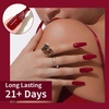 image:imageJODSONE Dark Red Gel Nail Polish 10ml Burgundy Red Gel Polish High Gloss Soak Off U V Nail French Nail Manicure Salon DIY at HomeB23