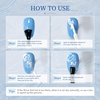 image:imageJODSONE White Blooming Wave Nail Gel 165MLSpreading Effect for Ocean Wave and Lace Nail ArtApplied Over Uncured Base GelNew Fine Brush