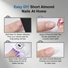 image:imageJODSONE Gel Nail Kit210Pcs BS74 Short Almond Nail Tips with U V LightSilver