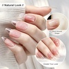 image:imageJODSONE Gel Nail Kit210Pcs BS74 Short Almond Nail Tips with U V LightSilver