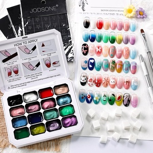 image:imageJODSONE Ombre Patting Gel Polish Pallete Sponge Gradient Effect 16 Colors32SET3