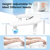 image:imageJODSONE UShaped White Manicure Arm Rest for Nails Tech with Rotating 360BuiltIn Phone Holder and Adjustable Nail Arm Rest Detachable Manicure Hand Rest for Salon Design Includes White Nail MatWhiteWith Mat
