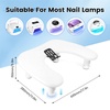 image:imageJODSONE UShaped White Manicure Arm Rest for Nails Tech with Rotating 360BuiltIn Phone Holder and Adjustable Nail Arm Rest Detachable Manicure Hand Rest for Salon Design Includes White Nail MatWhiteWith Black Gloves