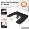 image:imageJODSONE UShaped White Manicure Arm Rest for Nails Tech with Rotating 360BuiltIn Phone Holder and Adjustable Nail Arm Rest Detachable Manicure Hand Rest for Salon Design Includes White Nail MatBlackWithout Mat
