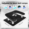 image:imageJODSONE UShaped White Manicure Arm Rest for Nails Tech with Rotating 360BuiltIn Phone Holder and Adjustable Nail Arm Rest Detachable Manicure Hand Rest for Salon Design Includes White Nail MatBlackWith Mat
