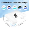 image:imageJODSONE UShaped White Manicure Arm Rest for Nails Tech with Rotating 360BuiltIn Phone Holder and Adjustable Nail Arm Rest Detachable Manicure Hand Rest for Salon Design Includes White Nail MatWhiteWithout Mat