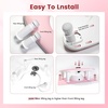 image:imageJODSONE UShaped White Manicure Arm Rest for Nails Tech with Rotating 360BuiltIn Phone Holder and Adjustable Nail Arm Rest Detachable Manicure Hand Rest for Salon Design Includes White Nail MatPinkWith Mat