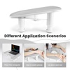 image:imageJODSONE UShaped White Manicure Arm Rest for Nails Tech with Rotating 360BuiltIn Phone Holder and Adjustable Nail Arm Rest Detachable Manicure Hand Rest for Salon Design Includes White Nail MatGrayWithout Mat