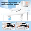 image:imageJODSONE UShaped White Manicure Arm Rest for Nails Tech with Rotating 360BuiltIn Phone Holder and Adjustable Nail Arm Rest Detachable Manicure Hand Rest for Salon Design Includes White Nail MatWhiteWith Black Gloves