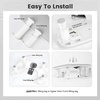 image:imageJODSONE UShaped White Manicure Arm Rest for Nails Tech with Rotating 360BuiltIn Phone Holder and Adjustable Nail Arm Rest Detachable Manicure Hand Rest for Salon Design Includes White Nail MatGrayWithout Mat